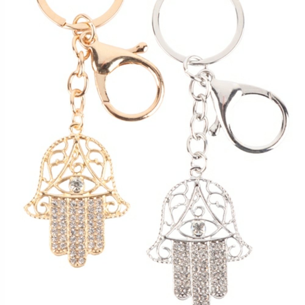 HAMSA HAND CHARM KEYCHAIN